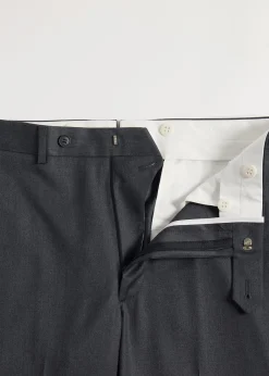 Paul Stuart Dress Pants^All Year Wool Dress Trouser Mid Grey