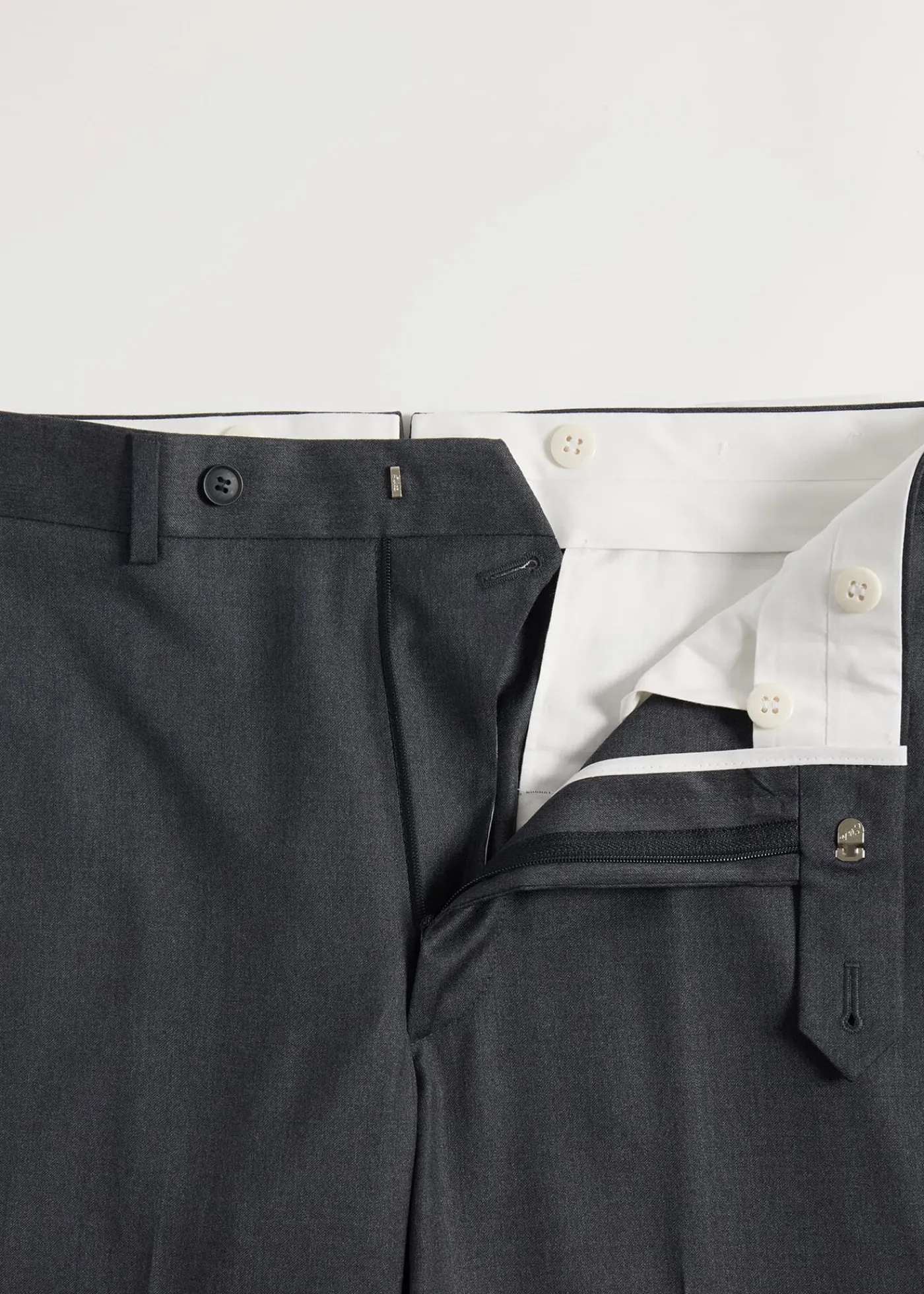 Paul Stuart Dress Pants^All Year Wool Dress Trouser Mid Grey