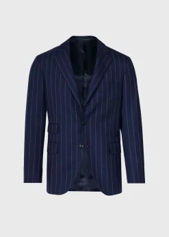 Paul Stuart Blazers & Jackets|Suits & Tuxedos^All Year Wool Pinstripe Suit Navy
