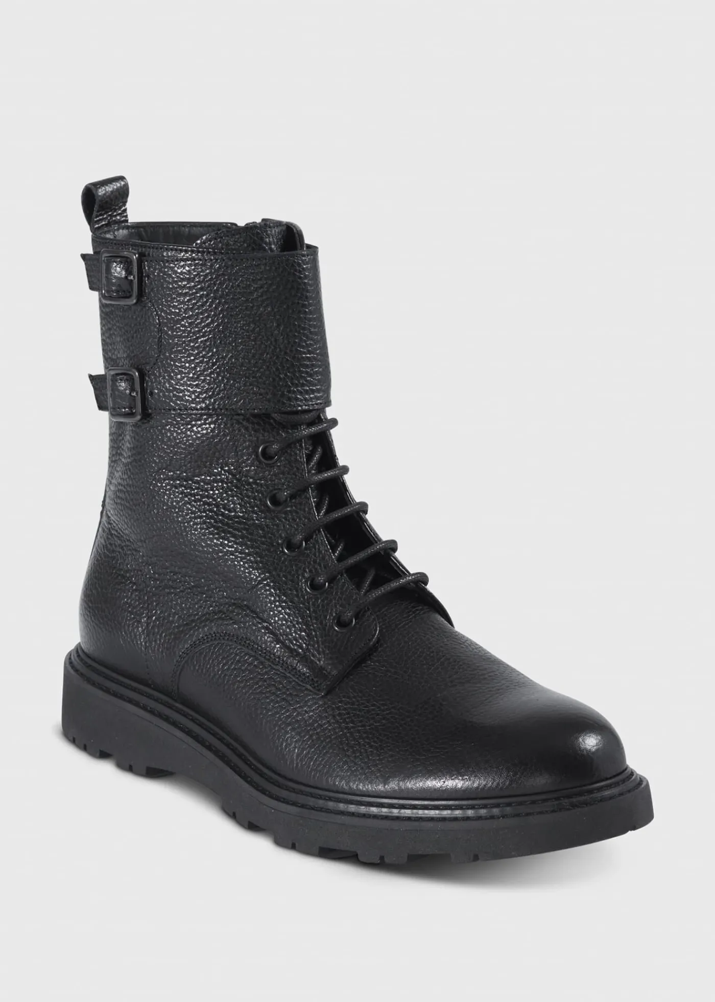 Paul Stuart Boots^Barton Leather Lace-Up Boot Black
