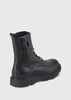 Paul Stuart Boots^Barton Leather Lace-Up Boot Black