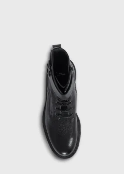 Paul Stuart Boots^Barton Leather Lace-Up Boot Black