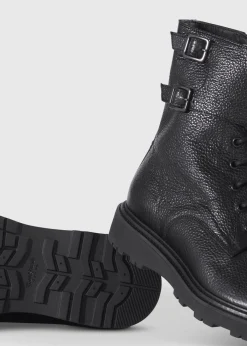 Paul Stuart Boots^Barton Leather Lace-Up Boot Black