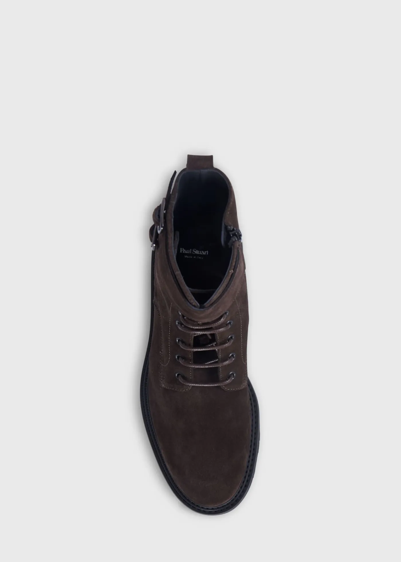 Paul Stuart Boots^Barton Suede Lace-Up Boot Dark Brown