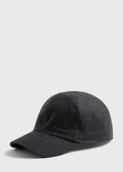 Paul Stuart Scarves, Hats, Gloves^Baseball Cap With Ear Flaps Grey Melange