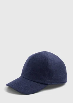 Paul Stuart Scarves, Hats, Gloves^Baseball Cap With Ear Flaps Blue Melange