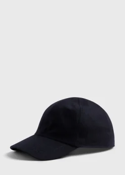 Paul Stuart Scarves, Hats, Gloves^Baseball Cap With Ear Flaps Navy