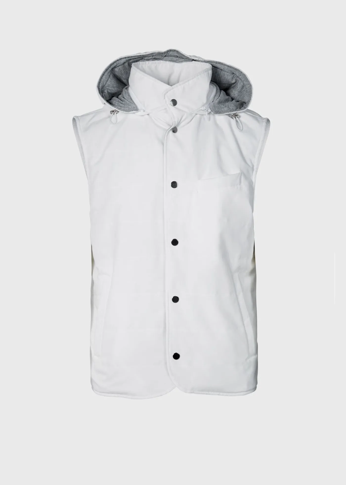 Paul Stuart Vests|Outerwear^Belsetta Vest With Removable Hood White