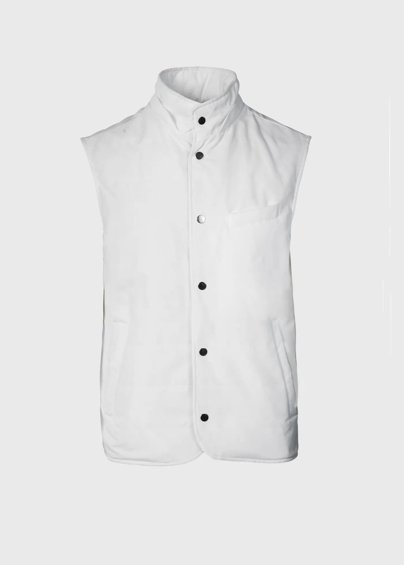 Paul Stuart Vests|Outerwear^Belsetta Vest With Removable Hood White