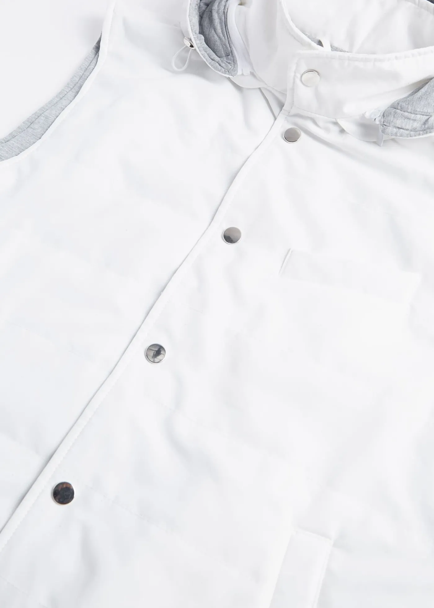 Paul Stuart Vests|Outerwear^Belsetta Vest With Removable Hood White