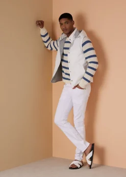 Paul Stuart Vests|Outerwear^Belsetta Vest With Removable Hood White