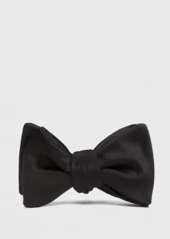 Paul Stuart Ties|Formal Shop^ Formal Satin Bow Tie Black