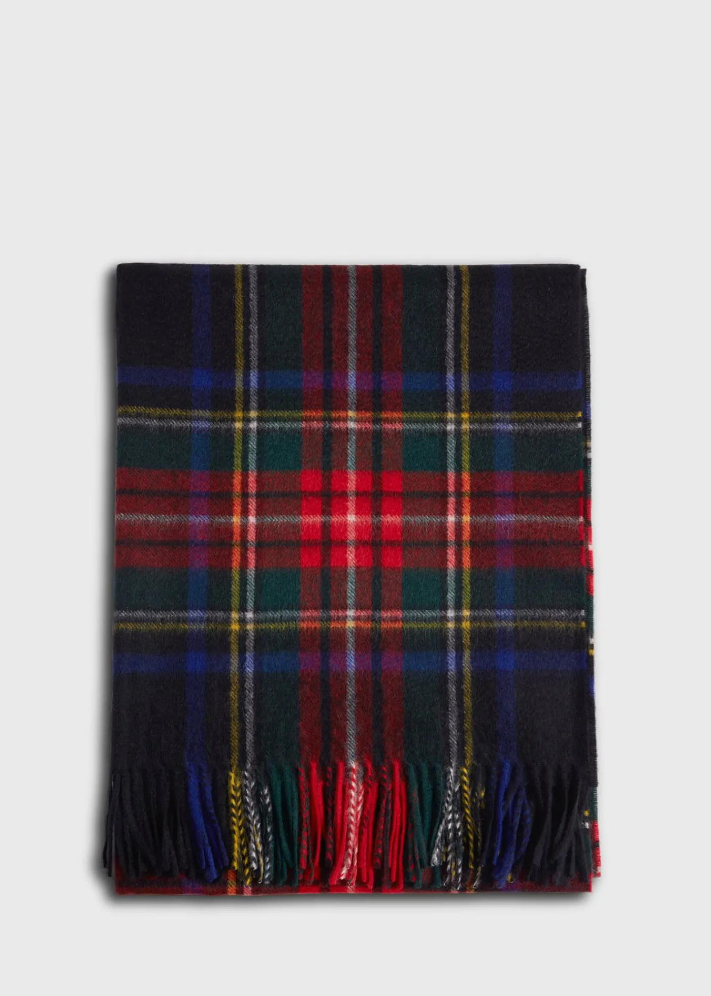Paul Stuart Scarves, Hats, Gloves^Black Tartan Plaid Cashmere Scarf Red/Black