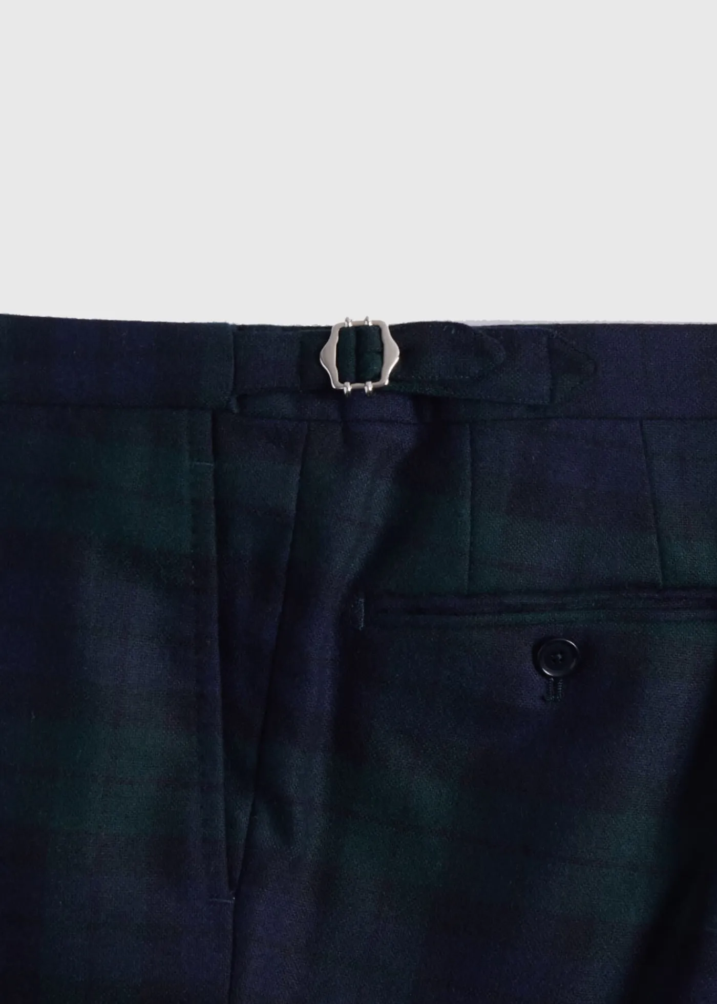 Paul Stuart Formal Shop^Black Watch Shawl Collar Suit Navy/Green