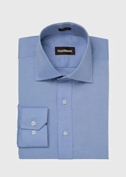 Paul Stuart Dress Shirts^ Cotton Slim Fit Dress Shirt Blue