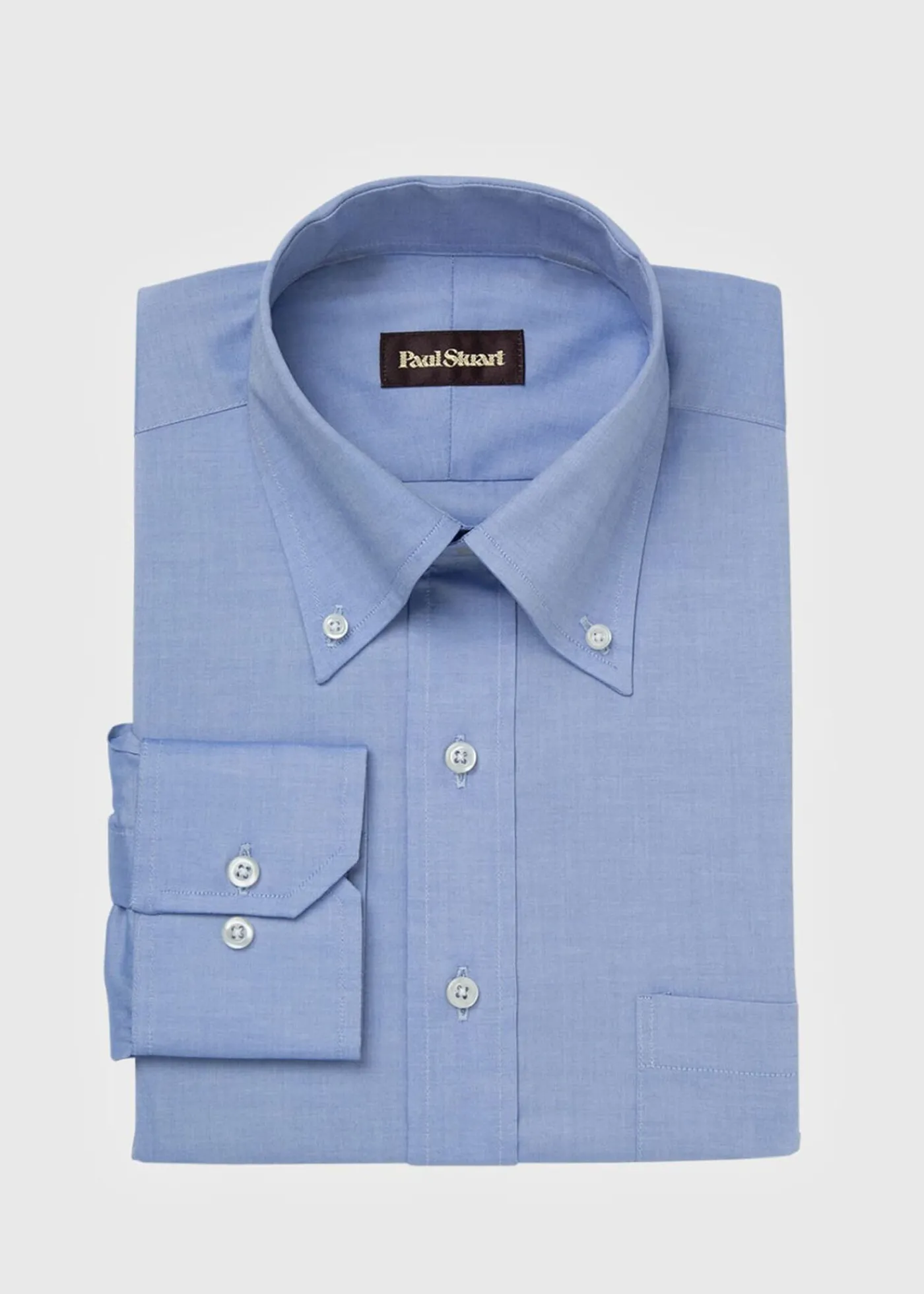Paul Stuart Dress Shirts^ Sea Island Cotton Dress Shirt Blue