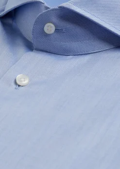 Paul Stuart Dress Shirts^ Twill Dress Shirt Blue