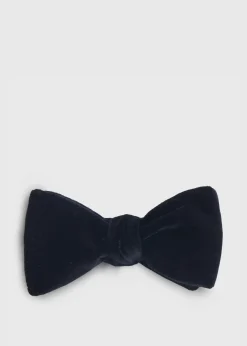 Paul Stuart Formal Shop^Blunt Edge Cotton Velvet Bow Black