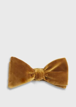 Paul Stuart Formal Shop^Blunt Edge Cotton Velvet Bow Gold