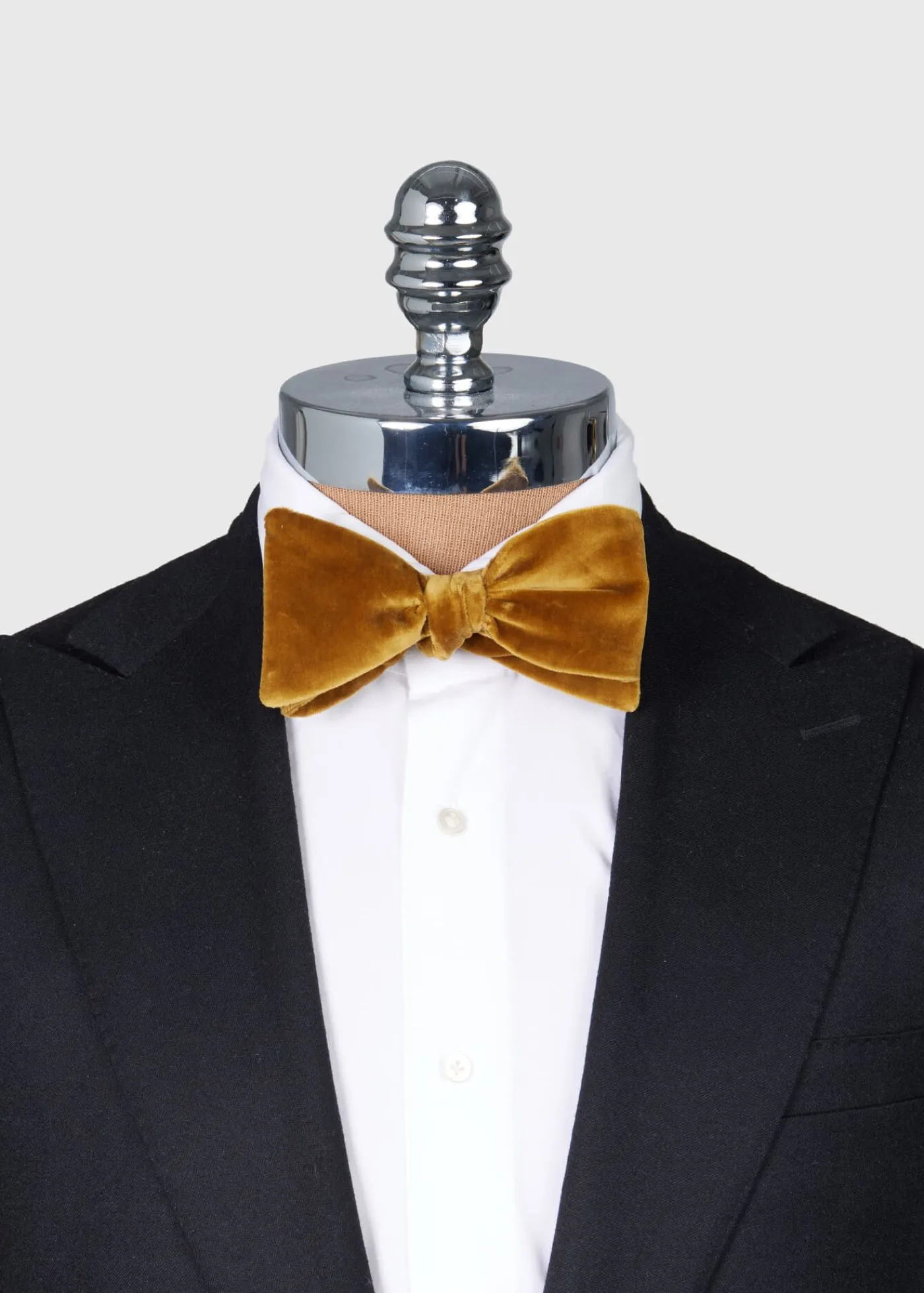 Paul Stuart Formal Shop^Blunt Edge Cotton Velvet Bow Gold