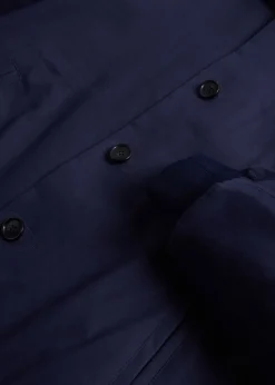 Paul Stuart Outerwear^Bonded Cotton Bomber Jacket Navy