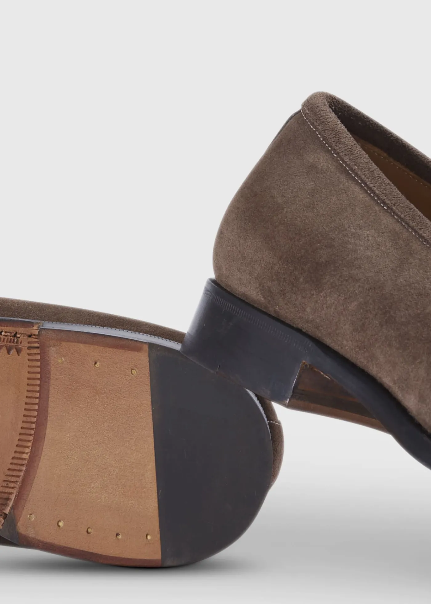 Paul Stuart Monk Straps^Bonte Suede Double Buckle Slip On Dark Brown