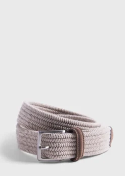 Paul Stuart Belts^Braided Wool Belt With Suede Trim Mink