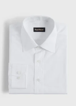 Paul Stuart Dress Shirts^Broadcloth Slim Fit Dress Shirt White