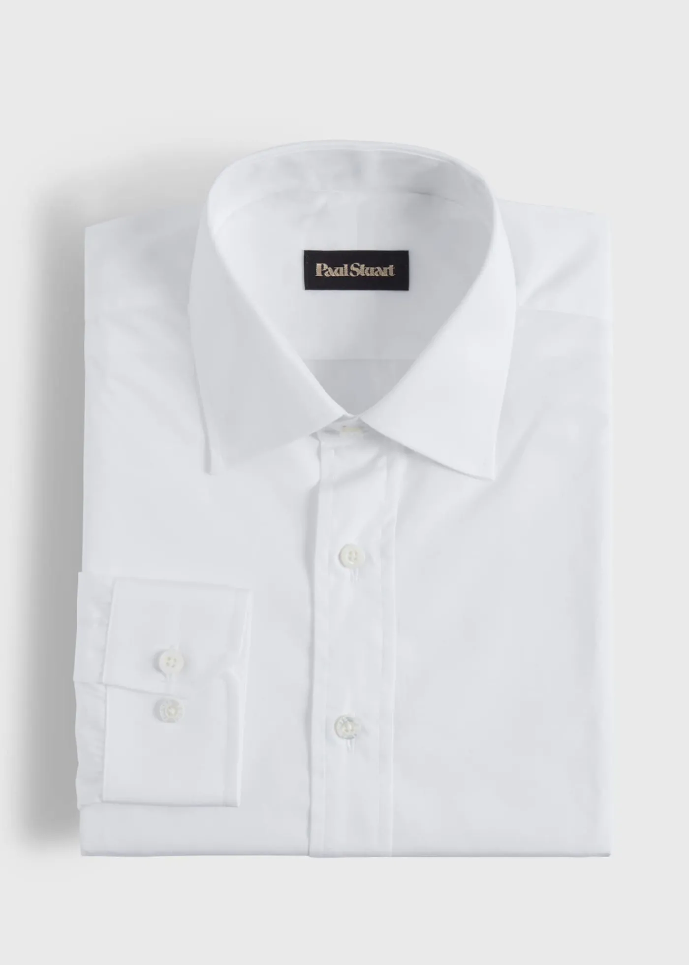 Paul Stuart Dress Shirts^Broadcloth Slim Fit Dress Shirt White