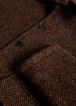 Paul Stuart Overcoats|Outerwear^ Tweed Chore Coat Brown