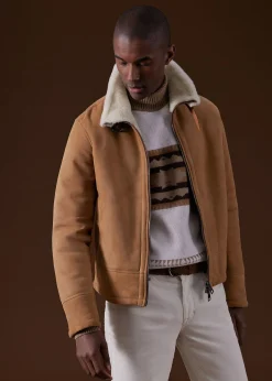 Paul Stuart Sweaters^Cashmere & Wool Intarsia Turtleneck Sweater Cream/Tan