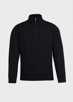 Paul Stuart The Cashmere Shop|Sweaters^Cashmere 1/4 Zip Sweater Black