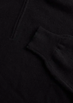 Paul Stuart The Cashmere Shop|Sweaters^Cashmere 1/4 Zip Sweater Black
