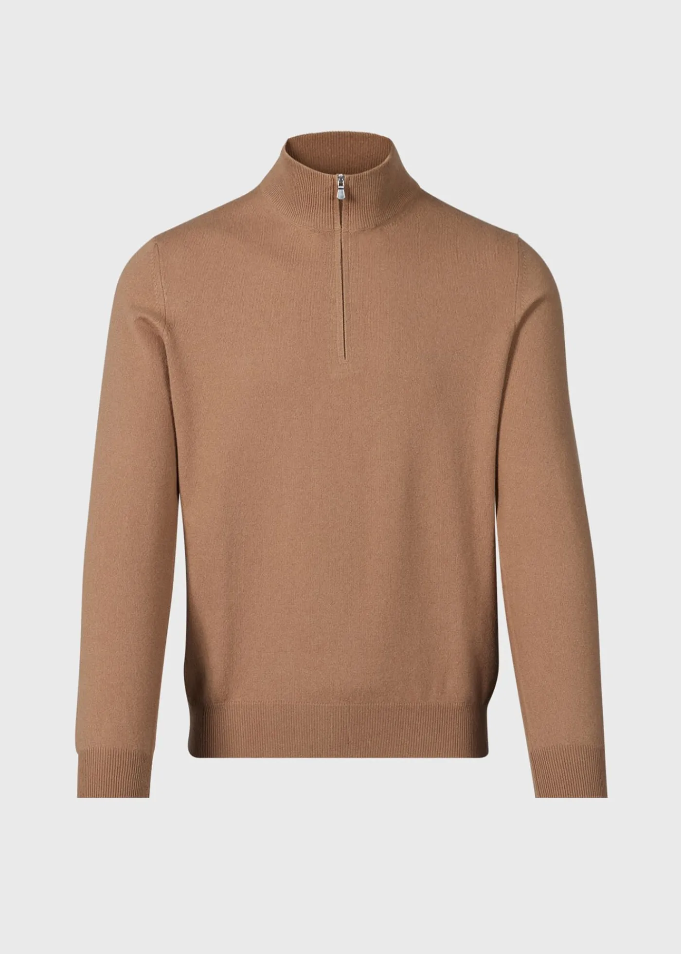 Paul Stuart Sweaters^Cashmere 1/4 Zip Sweater Camel