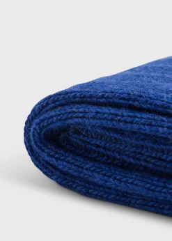 Paul Stuart Socks^Cashmere Blend Ribbed Sock Denim