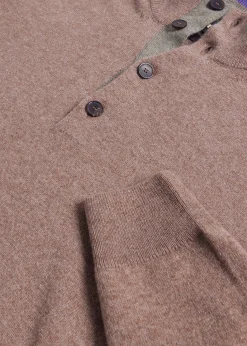 Paul Stuart The Cashmere Shop|Sweaters^Cashmere Button Mock Sweater Mink