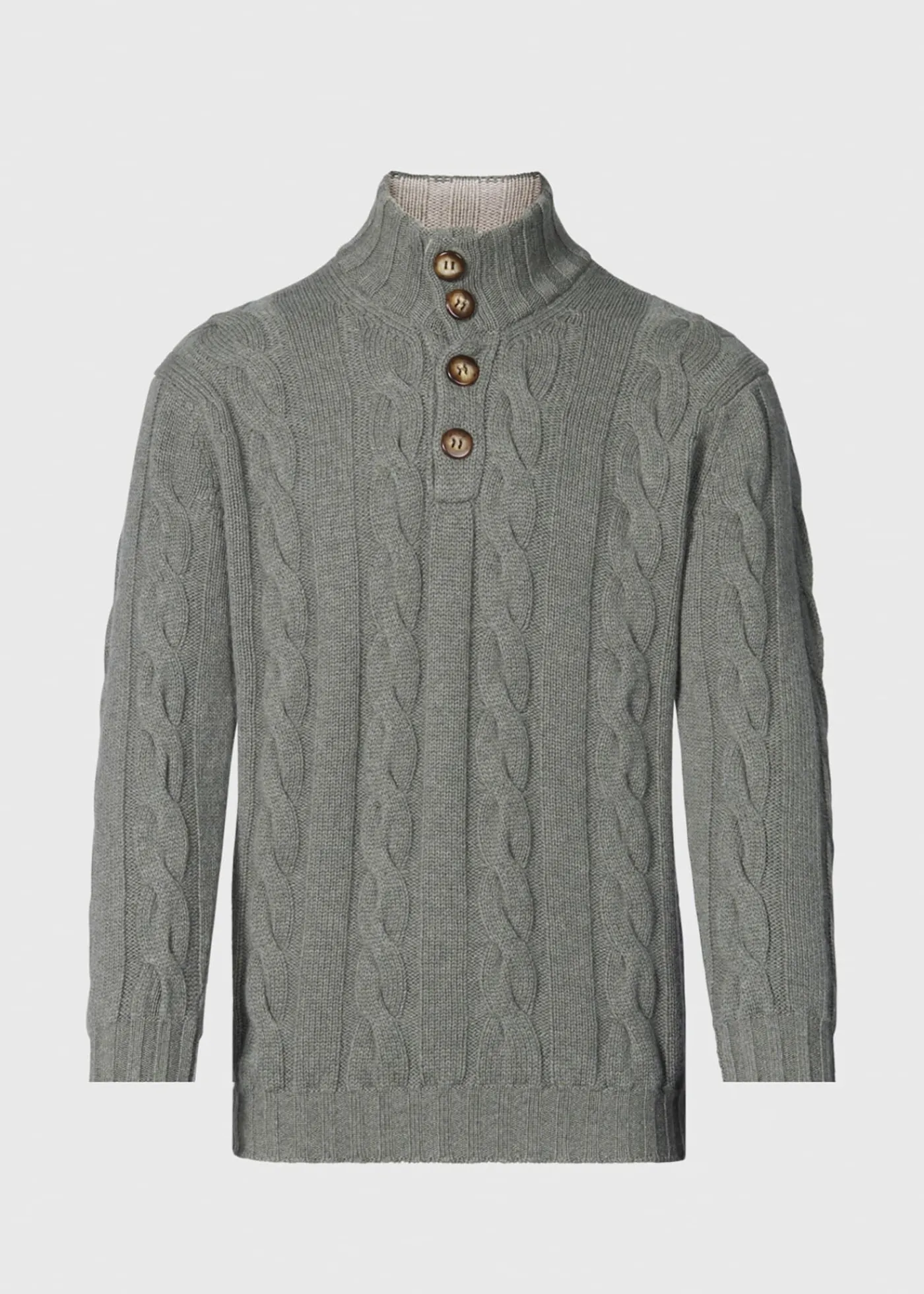 Paul Stuart The Cashmere Shop|Sweaters^Cashmere Cable Mock Neck Sage
