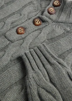 Paul Stuart The Cashmere Shop|Sweaters^Cashmere Cable Mock Neck Sage
