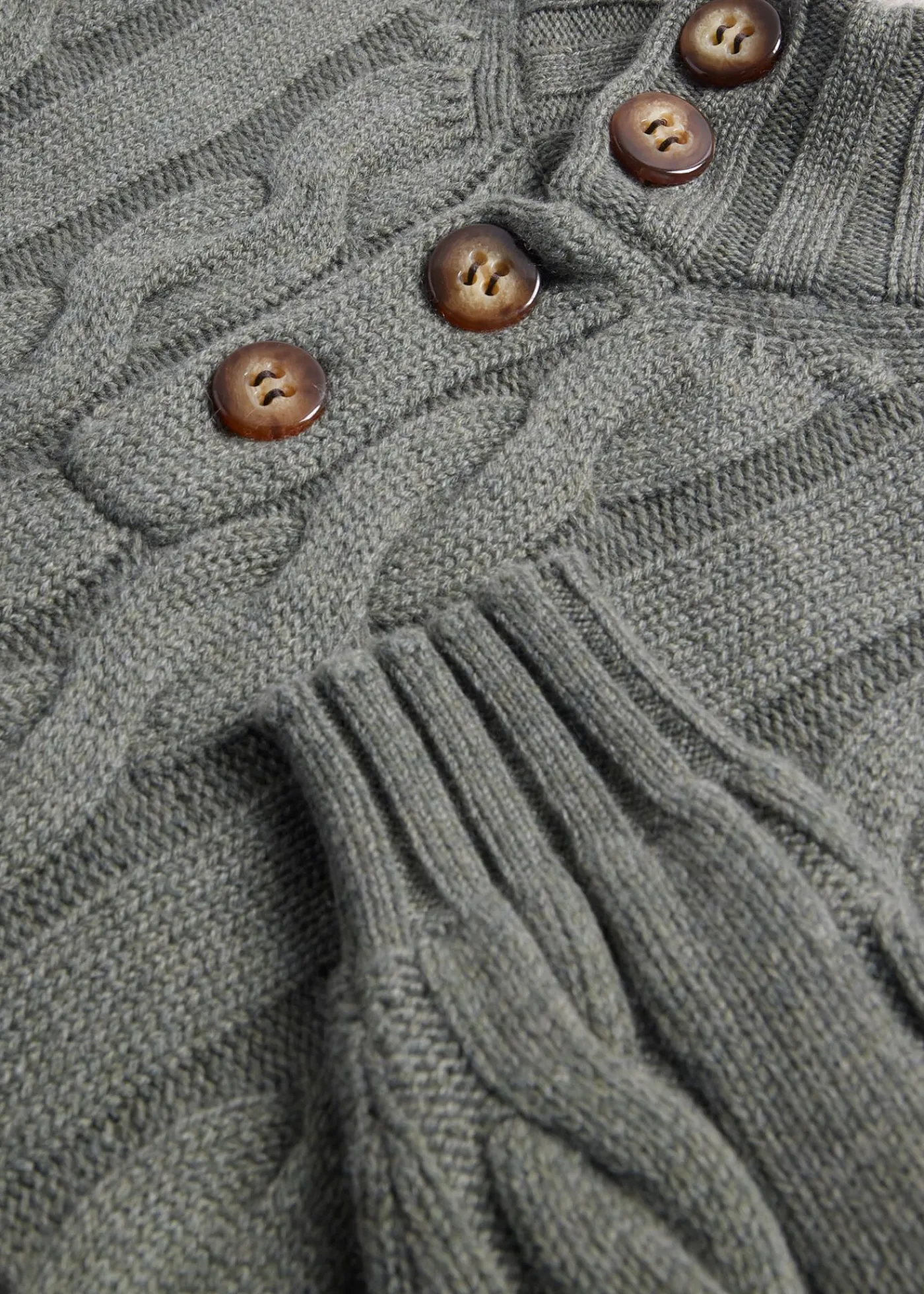 Paul Stuart The Cashmere Shop|Sweaters^Cashmere Cable Mock Neck Sage