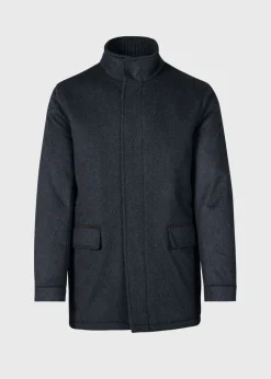 Paul Stuart Outerwear^Cashmere Car Coat Charcoal