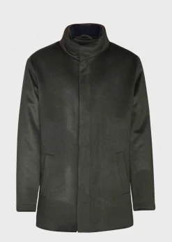 Paul Stuart The Cashmere Shop|Outerwear^Cashmere Car Coat Olive