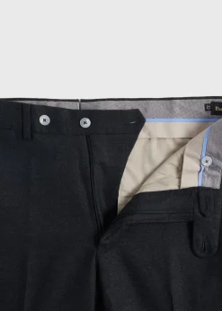 Paul Stuart Dress Pants|The Cashmere Shop^Cashmere Flannel Trouser Charcoal