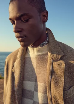 Paul Stuart The Cashmere Shop|Sweaters^Cashmere Jacquard Crewneck Sweater Light Grey