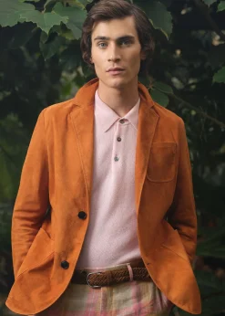 Paul Stuart The Cashmere Shop|Polos & T-Shirts^Cashmere Long Sleeve Polo Light Pink