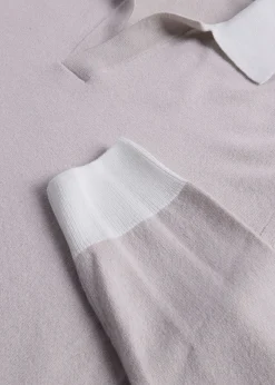 Paul Stuart The Cashmere Shop|Sweaters^Cashmere Open Collar Polo Natural