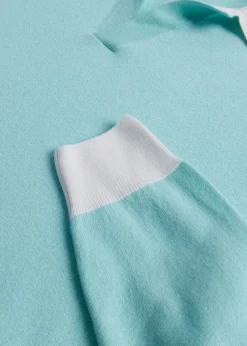 Paul Stuart The Cashmere Shop|Polos & T-Shirts^Cashmere Open Collar Polo Mint