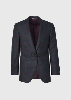 Paul Stuart Blazers & Jackets^Cashmere Plaid Dinner Jacket Bottle Green