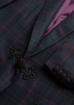 Paul Stuart Blazers & Jackets^Cashmere Plaid Dinner Jacket Bottle Green