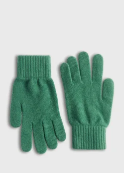 Paul Stuart Scarves, Hats, Gloves^Cashmere Plain Knit Glove Green