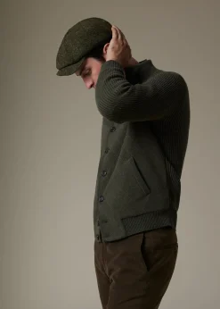 Paul Stuart The Cashmere Shop|Sweaters^Cashmere Quilted Button Front Cardigan Loden